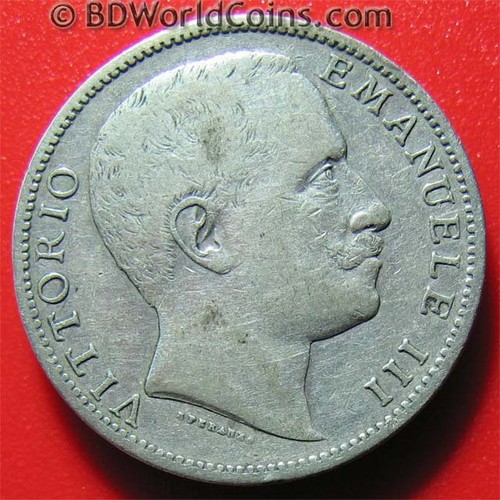 Italia 1905 lire argento - 2,