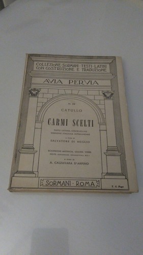 Carmi scelti catullo sormani - carmi, catullo.