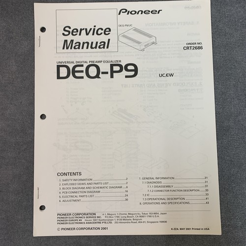 Pioneer deq manuale di - pioneer, deq-p9