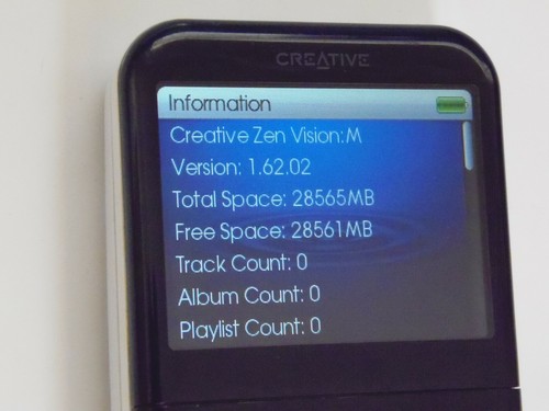 Creative zen vision - zen,