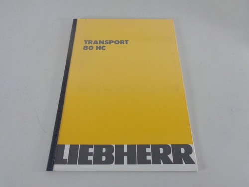Manuale trasporto liebherr - manuale,