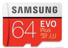 Samsung 64GB Micro SD SDHC Evo+ 100M/s Classe 10 U3 Scheda di Memoria Flash - Venditore UK