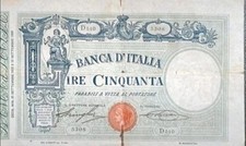 rarassima banconota 50 lire