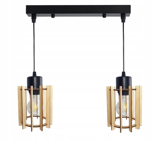 Wooden pendant light - wooden,