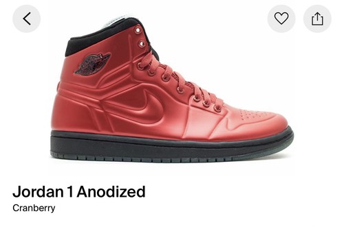 Air jordan rosso anodizzato - air,