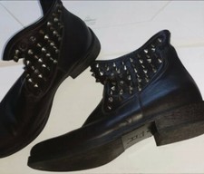 CHIARINI BOLOGNA stivaletti donna marroni con borchie N.38 in OTTIME condizioni 