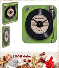 Orologio Da Parete Con Giradischi Retro Vintage In Scatola Regalo