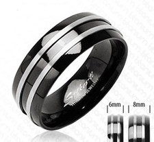 Uomo Titan Anello Nero 2