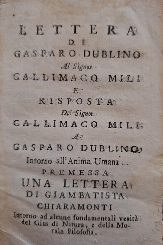 Dublino gaspare lettera di - gaspare.,