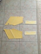 Kit adesivi decalcomanie originali gialle codone nero Gilera Bullit NOS LEGGI