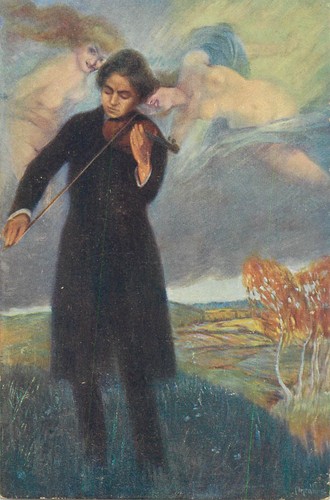 B615 violinista figure - b615,