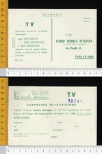 31564] TORINO - COMMERCIALE RADIO SCUOLA ITALIANA CARTOLINA ISCRIZIONE