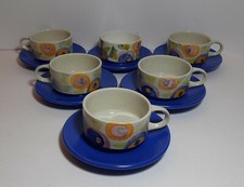 Service 5 Ceramic Tea Cups SIC
