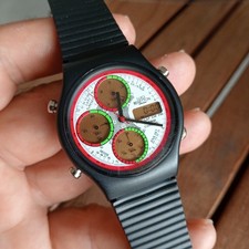 Luigi Benetton, ANA-Digit Chrono Alarm Ø 37 mm Orologio Unisex - Vintage '90 NOS