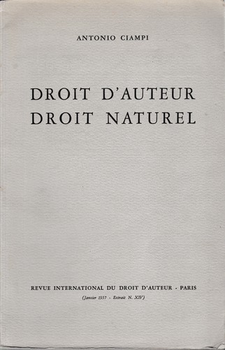 Droit auteur - d'auteur,, naturel