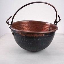 Catino in rame battuto a mano vintage