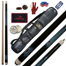 Stecca Pool JOLLY CIELO S23 2 pezzi lunghezza 145 cm cuoio 13 mm fodero fred