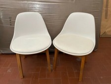 COPPIA SEDIE BIMBO LEGNO BIANCHE MAISON DU MONDE PERFETTE