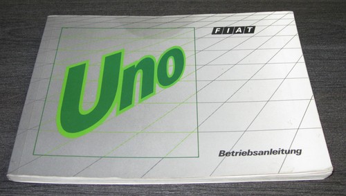 Betriebsanleitung fiat uno - betriebsanleitung,
