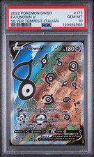 Pokemon Unown V Alternative Art 177/195 PSA10 Tempesta Argentata Ita mint psa 10