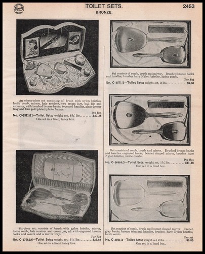 Set 1948 spazzola bronzo - wc,