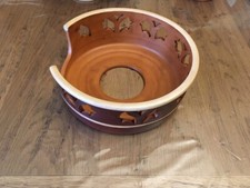 Portapiatti contenitore piatto in terracotta cucina 27x10 h cm 