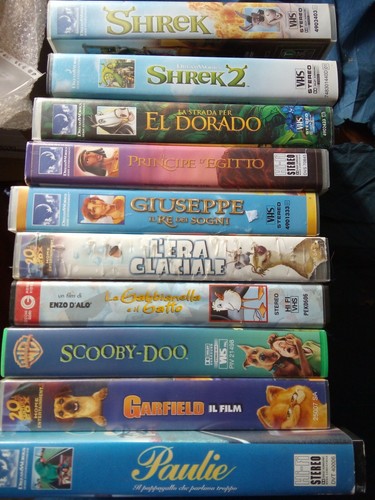 Vhs videocassette cartoni - 10,
