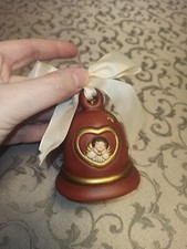 Thun Campana Campanella  Natale 2012 Rossa Rosso Angelo Cuore Fiocco Stelle 