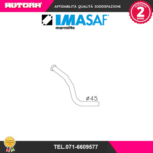 357501 tubo gas scarico ant - 357501,