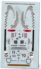 Decal 1/43 Panoz Elan GTR1 1000km Le Mans 2003 #10 Decal Virages