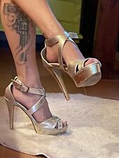 Gold Metallic Pole Dance Heels