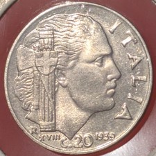 20 Centesimi Impero 1939 Regno