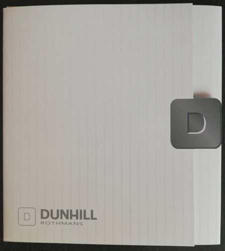 Dunhill rothmans depliant - dunhill,