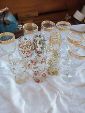 SET BICCHIERI E CALICI DIPINTI A MANO