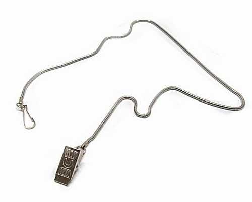 Catenella cromata con - , pinza