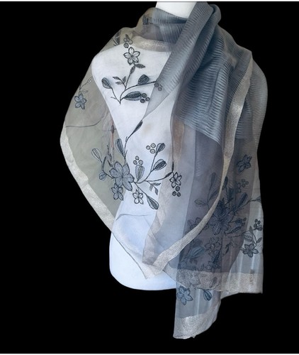 Scialle seta organza prima - seta,