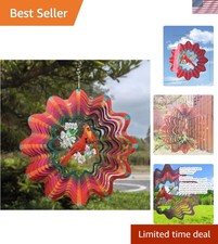 Charming Cardinal Wind Spinner
