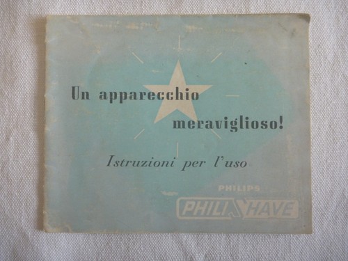 Libretto istruzioni rasoio