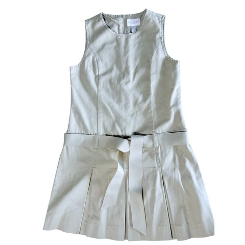 Vestito maglione kaki bambina