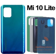 COVER POSTERIORE BACK +BIADESIVO Per XIAOMI MI 10 LITE 5G VETRO M2002J9G SCOCCA