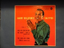 EP ITALY - HARRY BELAFONTE - "CALYPSO" - REAGGE - LATIN - POP - 1957 - NEAR MINT