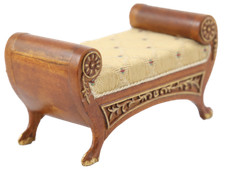 Casa Delle Bambole Noce Oro Sedia A Slitta Panca JBM Mobili In Miniatura