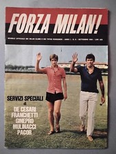 FORZA MILAN! ANNO I N. 9 1969 COVER RIVERA/COMBIN=IL MILAN DELLE GRANDI IMPRESE 