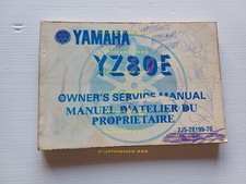 Yamaha YZ 80 2J5 1977 manuale uso manutenzione libretto originale inglese