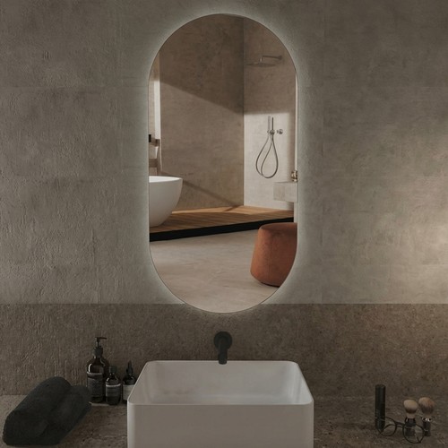 Specchio bagno ovale parete - a,