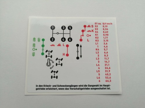 Adesivo unimog schema cambio - schema,