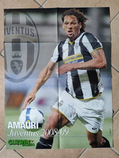AMAURI JUVENTUS-RONALDINHO MILAN 2008/9 DOPPIO MAXI POSTER 70X54