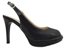 Sandali donna Nero Giardini E218322DE scarpe comode eleganti tacchi alti neri 36
