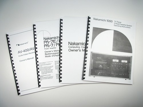 Nakamichi 125 125e - nakamichi, bx-125