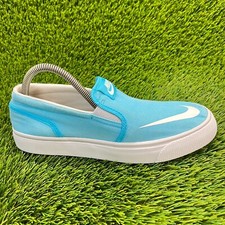 Nike Toki Slip On CVS Blue White Boys Size 7Y Walking Skate Shoes Sneakers